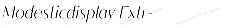Modesticdisplay Extr字体转换